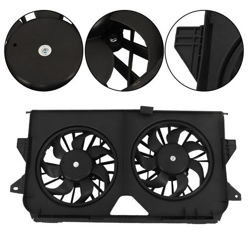 Solid Spare Radiator Cooling Dual Fan 620042 Fit For Dodge Caravan 2005 2006-2007 4677695AA