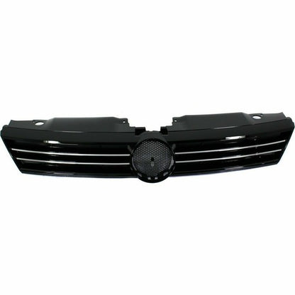 For 2011-2014 VW Volkswagen Jetta Front Bumper Gray Grille W/Chrome Trim