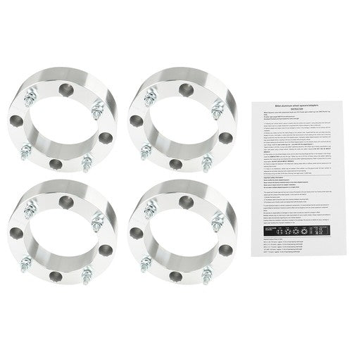 Solid Spare New For Polaris Ranger RZR Sportsman Silver 2" 4x156 Wheel Spacers 3/8"-24
