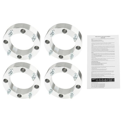 Solid Spare New For Polaris Ranger RZR Sportsman Silver 2" 4x156 Wheel Spacers 3/8"-24