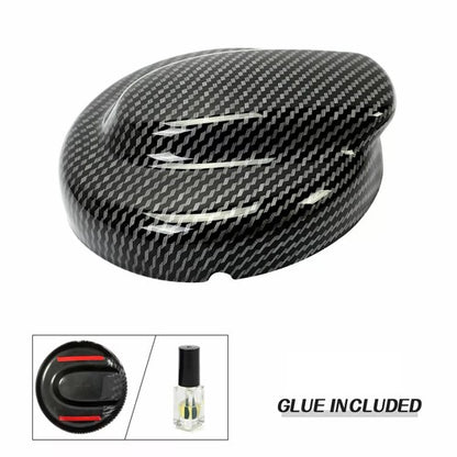 Solid Spare Carbon Fiber Style Gas Fuel Cap Cover Hat For MINI Cooper S R55 R56 R57 01-16