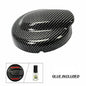 Solid Spare Carbon Fiber Style Gas Fuel Cap Cover Hat For MINI Cooper S R55 R56 R57 01-16