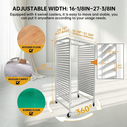 Solid Spare Drying Rack Screen Printing with Brake Wheels Adjustable Aluminum