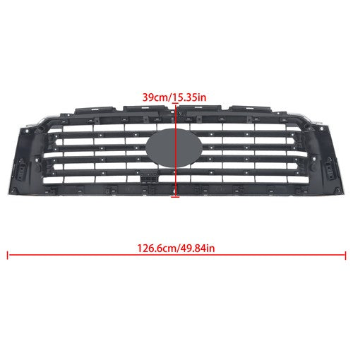 Solid Spare For Toyota Sequoia 2018 19-21 22 Chrome Front Upper Grille Without Hood Trim New