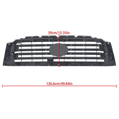 Solid Spare For Toyota Sequoia 2018 19-21 22 Chrome Front Upper Grille Without Hood Trim New