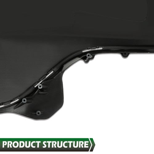 Solid Spare Fit For 2007-2009 Honda CRV CR-V Front Bumper Cover Assembly Black HO1000251