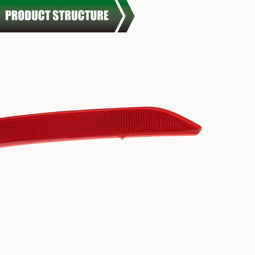 Solid Spare Fit For 17-18 Hyundai Elantra Rear Bumper Reflector Light Left+Right Red