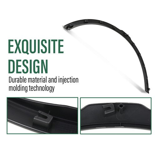 Solid Spare Fender Trim Molding Fit For 14-18 Land Rover Range Rover Evoque Front Left&Right