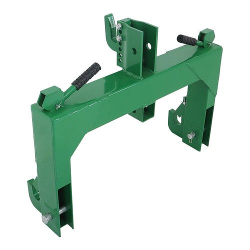 Solid Spare 3 Point Quick Hitch for Cat 1&2 Tractors W/ 2" Receiver Hitch 3000 LB Steel