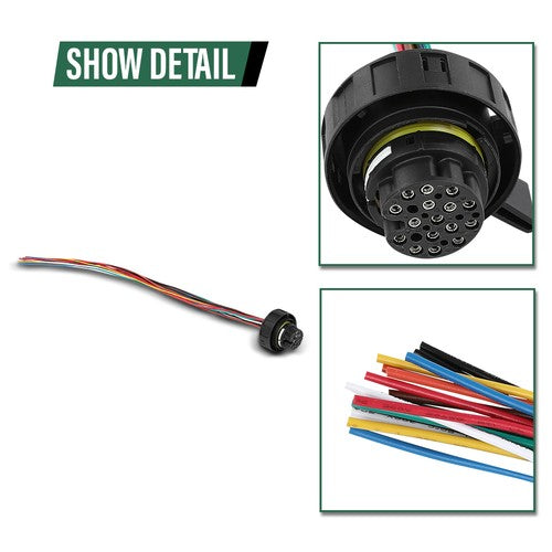 Solid Spare Transmission Wiring Harness Connector Plug 16 Pin 0B5 0AW 0BK 0BW For Audi 2008+