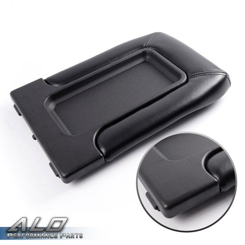 Solid Spare Center Console Lid Armrest Fit For 1999-2007 Avalanche Silverado Sierra Black