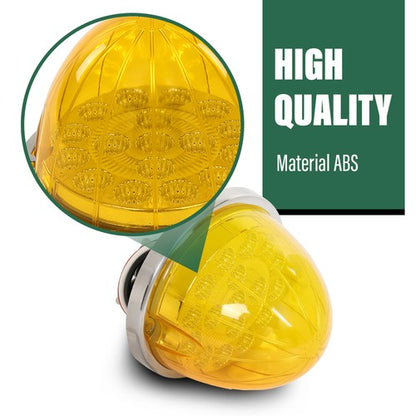Solid Spare 2pcs LED Watermelon Light Side Marker Turn Signal Light Indicator Light Amber