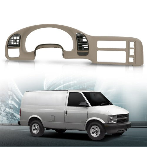 Solid Spare Fit For 95-05 Chevy Astro GMC Sarfari Dash Radio Cluster Trim Bezel Vent Panel