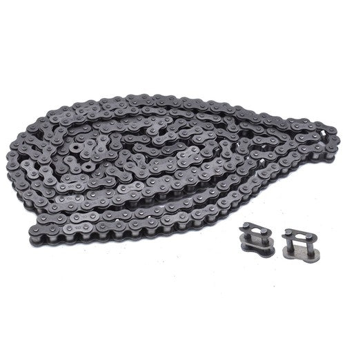 Solid Spare #40 08A 10feet carbon stell roller chain with 2 Connecting Links