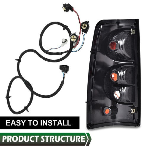 Solid Spare Fit For 03-07 Chevy Silverado GMC Sierra Tail Light Wiring Harness Right Side