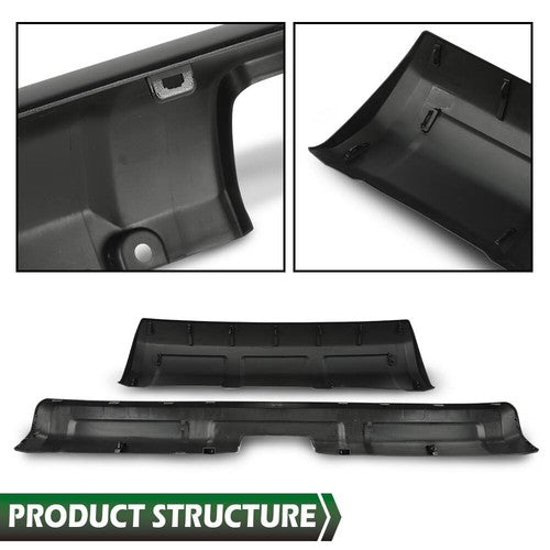 Solid Spare Fit For 14-23 Toyota 4Runner TRD Glossy Black Lower Valance Panel Bumper Cover