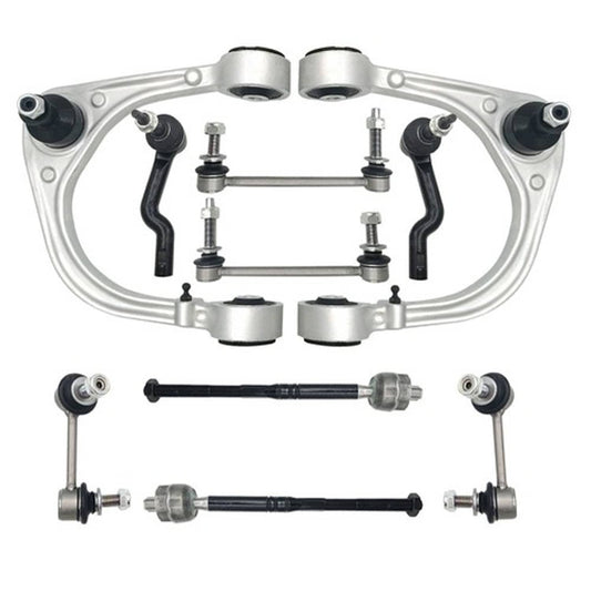 Solid Spare For 08-14 Cadillac CTS Front Upper Control Arm Ball Joint Tie Rod Ends Kit 10x