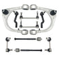 Solid Spare For 08-14 Cadillac CTS Front Upper Control Arm Ball Joint Tie Rod Ends Kit 10x