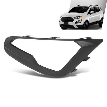 Solid Spare Fog Light Bezel Lamp Cover Trim Left Side Fit For 2018-2021 Ford EcoSport