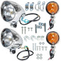 Solid Spare For Motorcycle Chrome Passing Driving Spot Fog Lamp Turn Signal Light