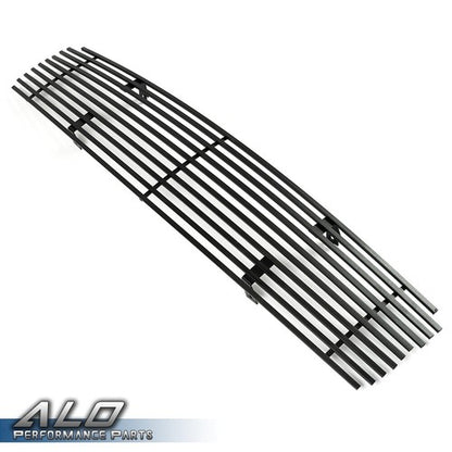 Solid Spare Fit For 2009-2014 Nissan Maxima Front Upper Bumper Black Billet Grille Insert
