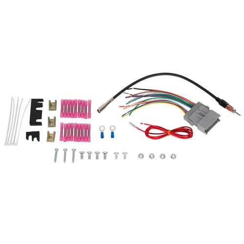 Solid Spare Double Din Stereo Radio Install Dash Kit w Antenna Adapter Wire Harness For GMC