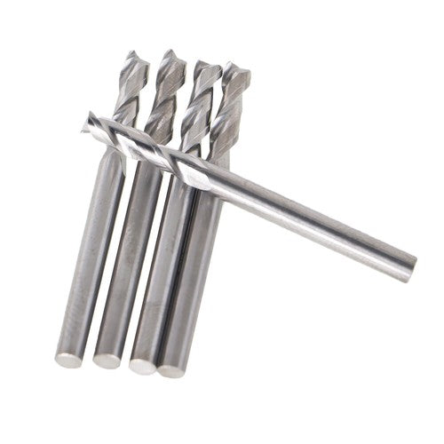 Solid Spare 5 Pack 1/8" Diameter 2 Flute 1/2" LOC 1-1/2" Overall Length Carbide End Mill