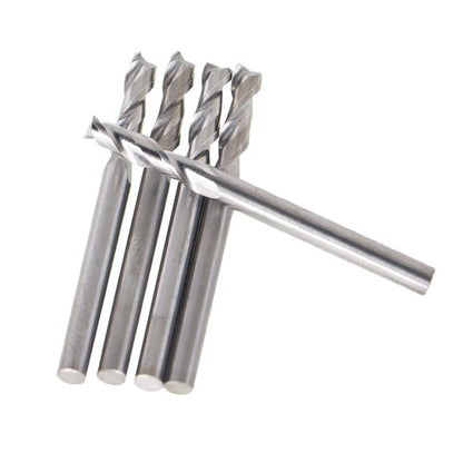 Solid Spare 5 Pack 1/8" Diameter 2 Flute 1/2" LOC 1-1/2" Overall Length Carbide End Mill