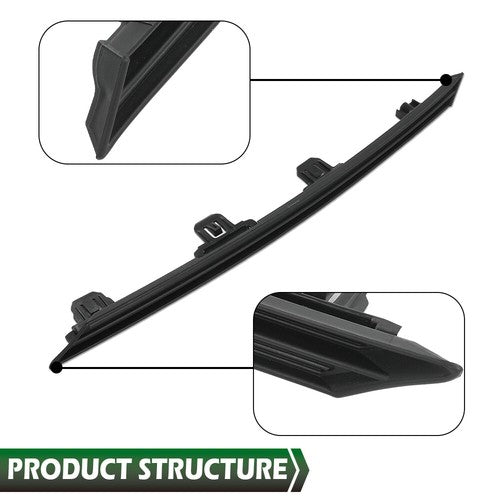 Solid Spare Fit For 19-2022 Toyota Rav4 Right Front Bumper Grille Insert Upper Trim Molding