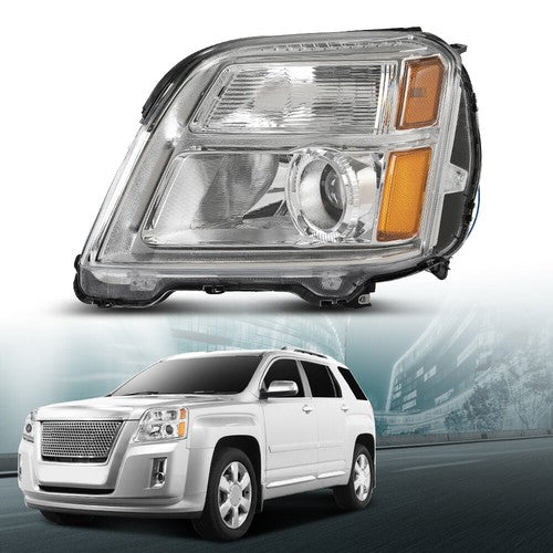 Solid Spare Fit For 10-15 GMC Terrain SL/SLT/SLE Halogen Headlight Assembly Left Side