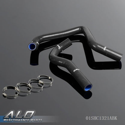 Solid Spare Silicone Radiator Hose+Clamps Kit Black Fit For 94-01 Acura Integra DB6-DC2 DC