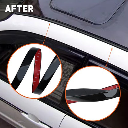 BLACK ROOF TOP TRIM MOLDING KIT Fit 2005-2015 TOYOTA TACOMA TRUCKS 2PC
