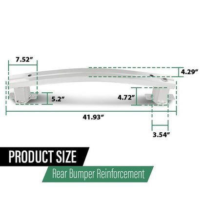 Solid Spare Bumper Face Bar Reinforcement Rear Fit For 2017-2023 Jeep Compass CH1106227