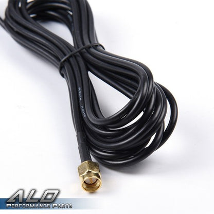 Solid Spare Fit For P71 Crown Victoria 3-3/4" Tall Magnetic Police Antenna 2 Lot Black