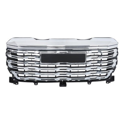 Solid Spare For GMC Sierra 1500 2022-2024 84878064 Front Upper Grille W/ Camera Hole Chrome