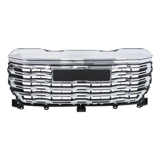 Solid Spare For GMC Sierra 1500 2022-2024 84878064 Front Upper Grille W/ Camera Hole Chrome
