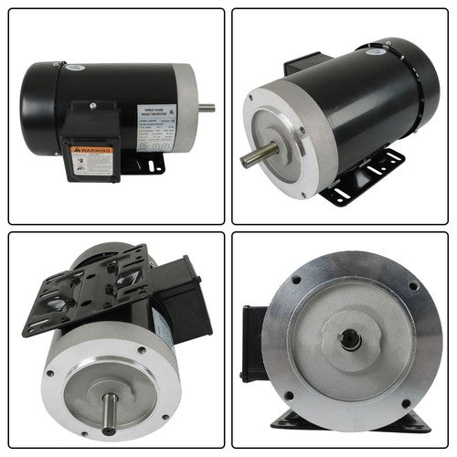 Solid Spare 3450RPM 3HP General Purpose Three Phase Motor 230V/460V CW/CCW TEFC 2Pole 60HZ