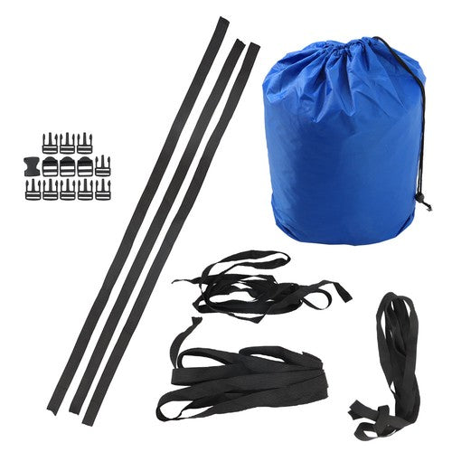 Solid Spare Blue 21 - 24 FT Waterproof Heavy Duty Fabric Trailerable Pontoon Boat Cover