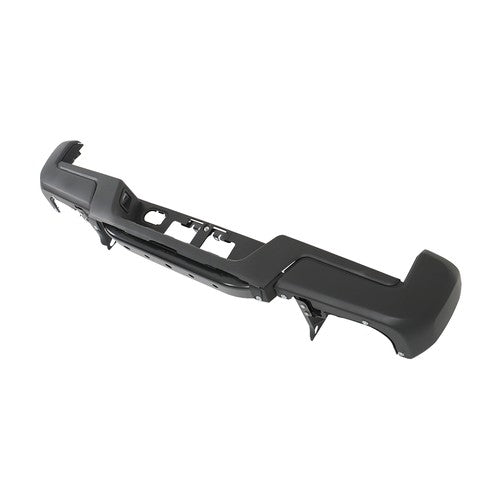 Solid Spare Rear Bumper Assembly Without Sensor Holes Metal Black For 2016-23 Toyota Tacoma