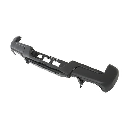 Solid Spare Rear Bumper Assembly Without Sensor Holes Metal Black For 2016-23 Toyota Tacoma