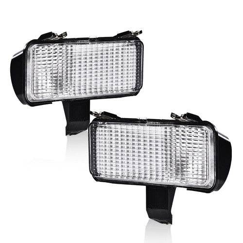 Solid Spare Fit For 81-82 Chevy Silverado GMC Front Turn Signal Park Lamps White Lights
