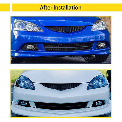 For 2005 2006 2007 Acura RSX Front Bumper Clear Fog Lights Lamps Pair w/wiring