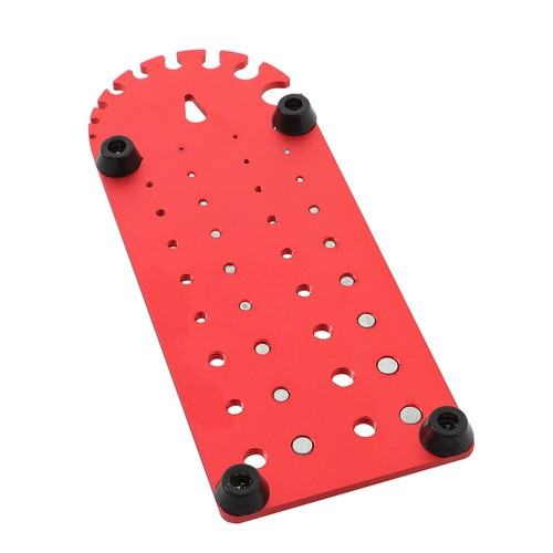 Solid Spare Nut and Bolt Thread Checker Portable 18 3/32 to 1/2 inch With Red Drill Bit Size