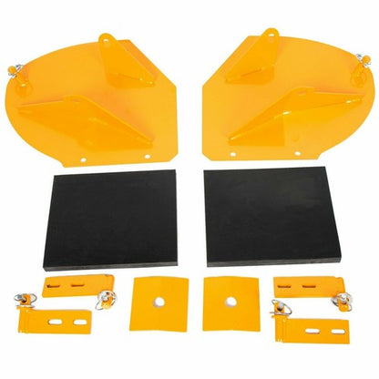 Solid Spare Snow Plow Extensions Add 20" For Meyer Western Boss Extenders PRO WINGS Yellow