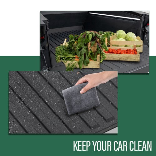 Solid Spare Fit For 2021-2024 Ford Bronco 4 Door TPE Cargo Mat Back Seat Cover Protector