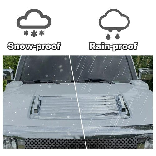 Solid Spare New Hood Deck Vent Panel Handle Cover Trim Chrome For 2006-2010 Hummer H3
