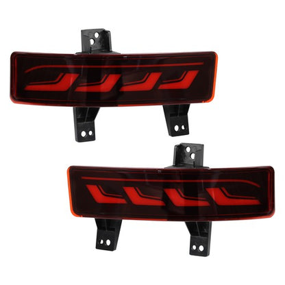 Red Lens Rear Bumper Reflector Fog Light LED Brake Lamp For Honda CRV 2020-2022