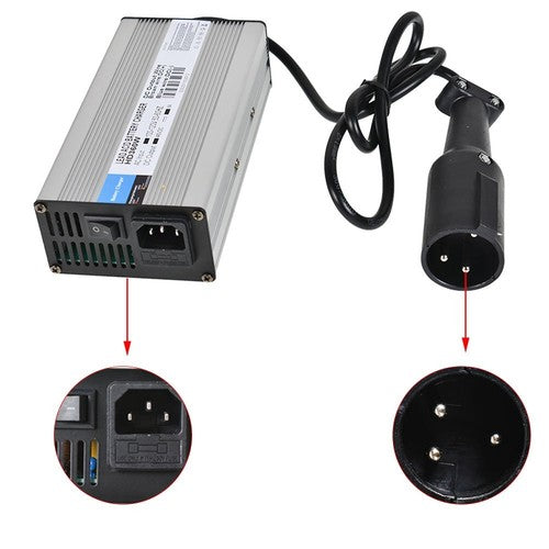 Solid Spare 48 Volt 6Amp Battery Charger Snap Head For Club Car Golf Cart 3 Pin Plug