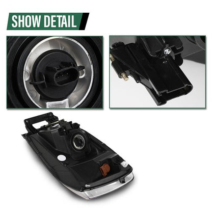 Solid Spare Fit For 06-2008 Dodge Ram 1500/06-09 Ram 2500 3500 Amber Chrome Headlight Right