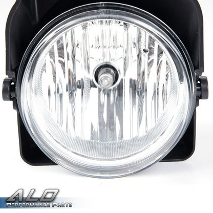 Solid Spare Fit For 03-06 GMC Sierra 1500 2500 3500 Clear Lens Fog Lights+Wiring+Switch Kit